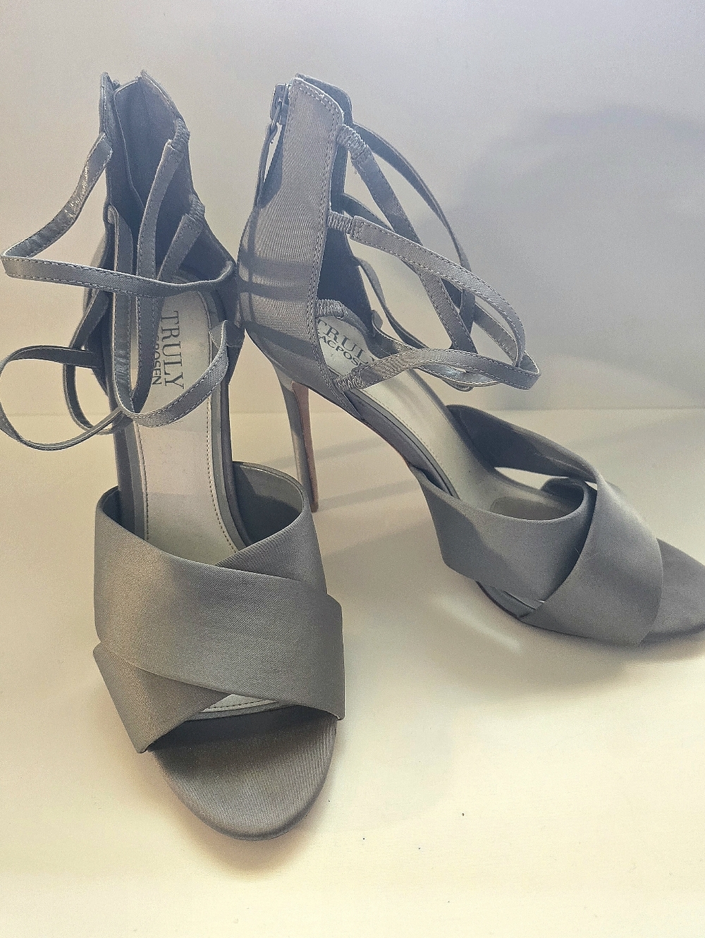 Truly Zac Posen Satin Stiletto Heels